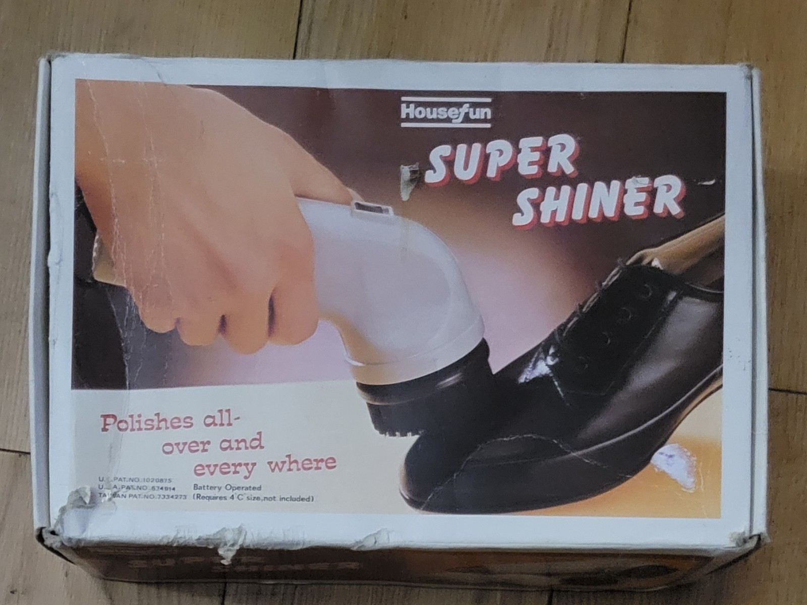 Vintage Housefun Super Shiner Set Shoe Shine Polisher With Box