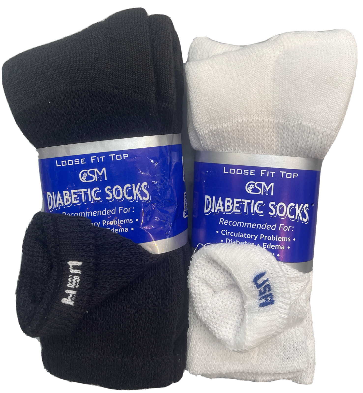 BEST QUALITY 3, 6, & 12 pairs Diabetic Socks Physician Approved MADE IN USA