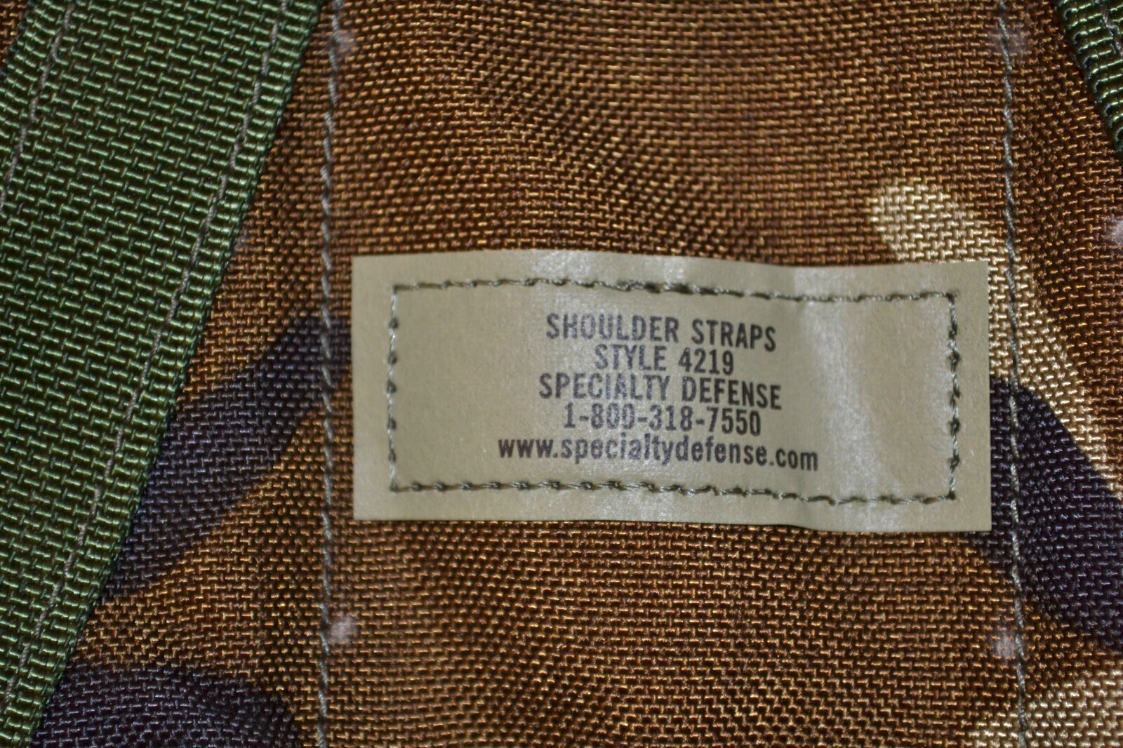 USGI MOLLE II WOODLAND BDU Camouflage Large Ruck Frame Shoulder Straps MFG -SDS