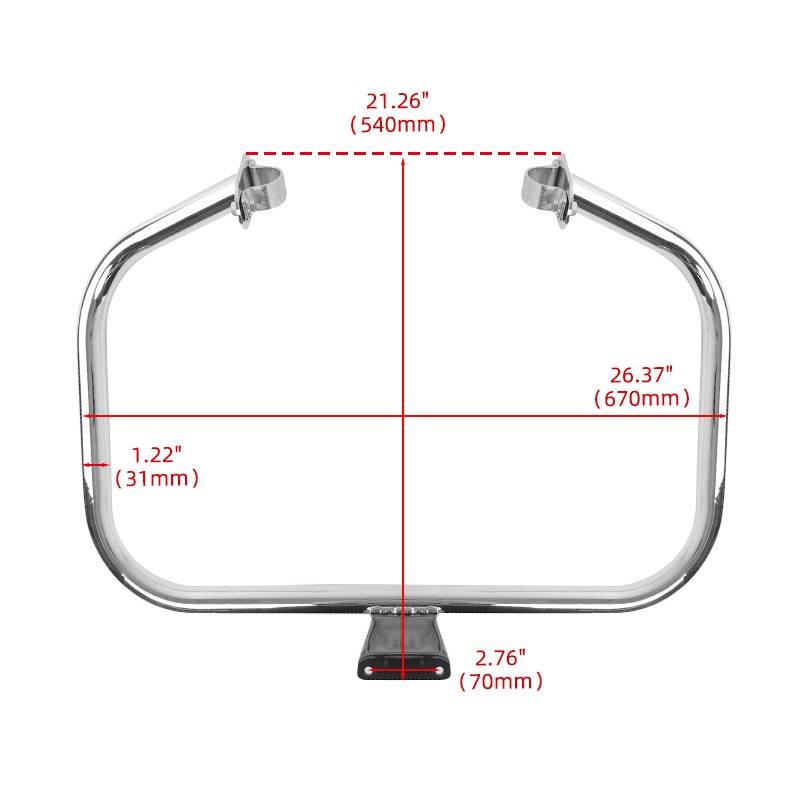 Chrome Engine Guard Highway Crash Bar For Yamaha V Star XVS1100 Custom 1999-2009