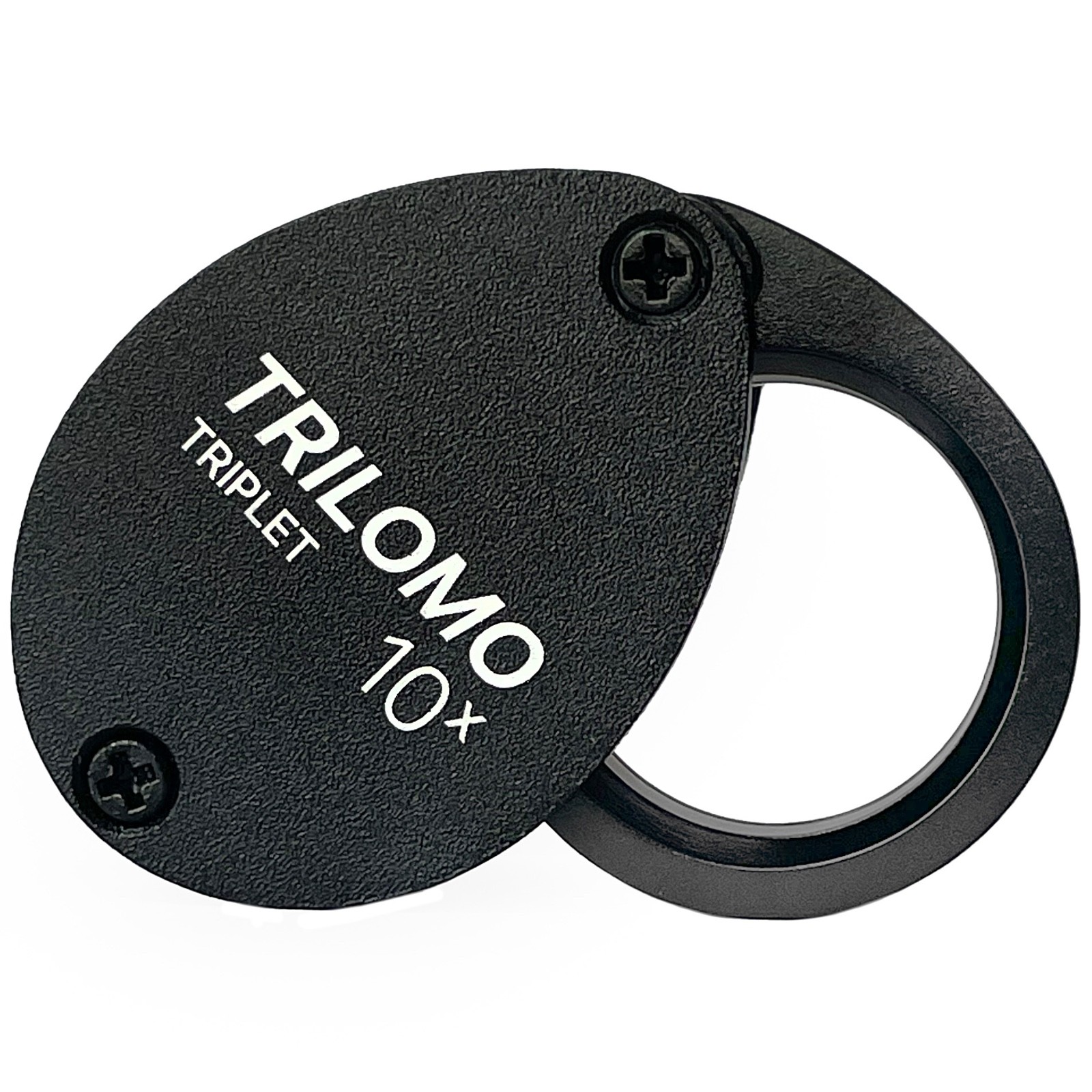 TRILOMO (ex BelOMO) 10x Triplet Loupe Magnifier. Black Egg. 21mm (.85"). USA