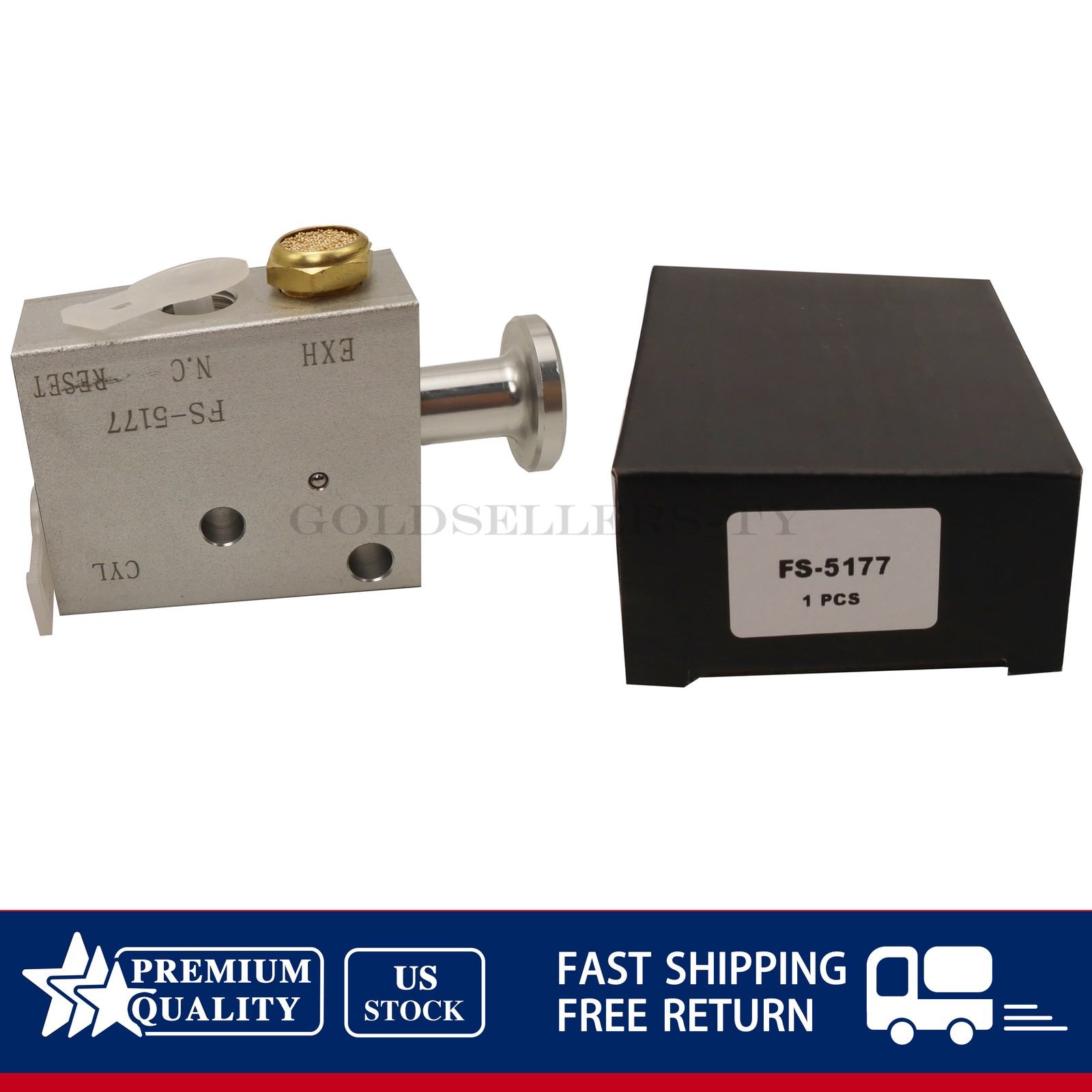 Replaces For Hendrickson VS25224 VS25223 25224 3 Way Auto Reset Valve W/Fittings