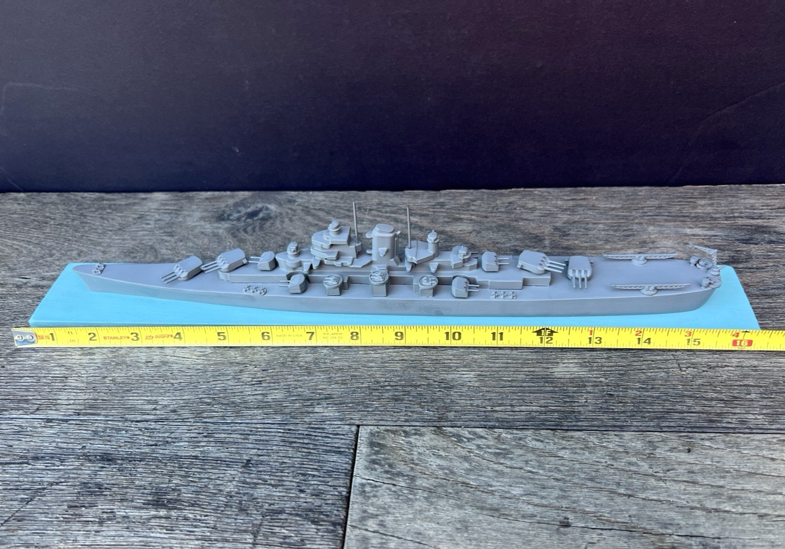 Vintage 1945 H.A. Framburg WW2 Recognition Model Fargo Class Cruiser U.S. CL