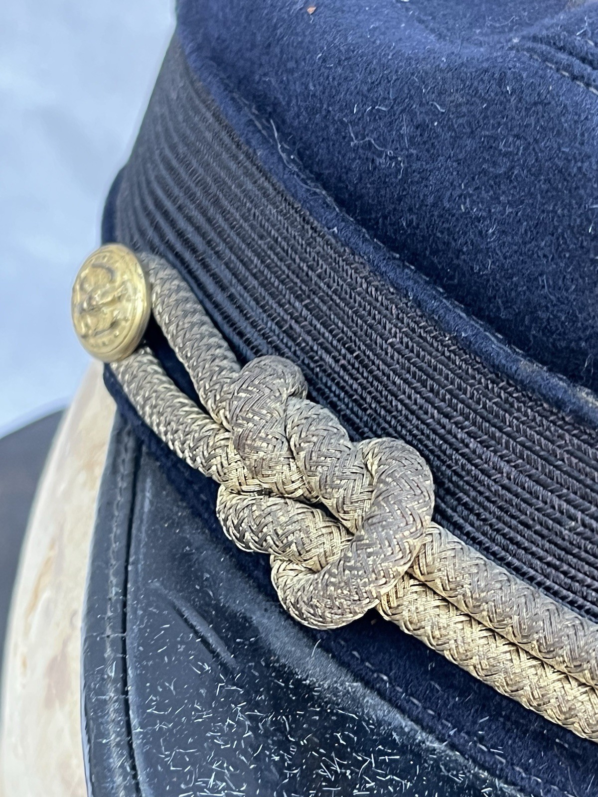 Original Rare Civil War US navy Kepi ANNAPOLIS MIDSHIPMAN'S Cap Hat Size Small