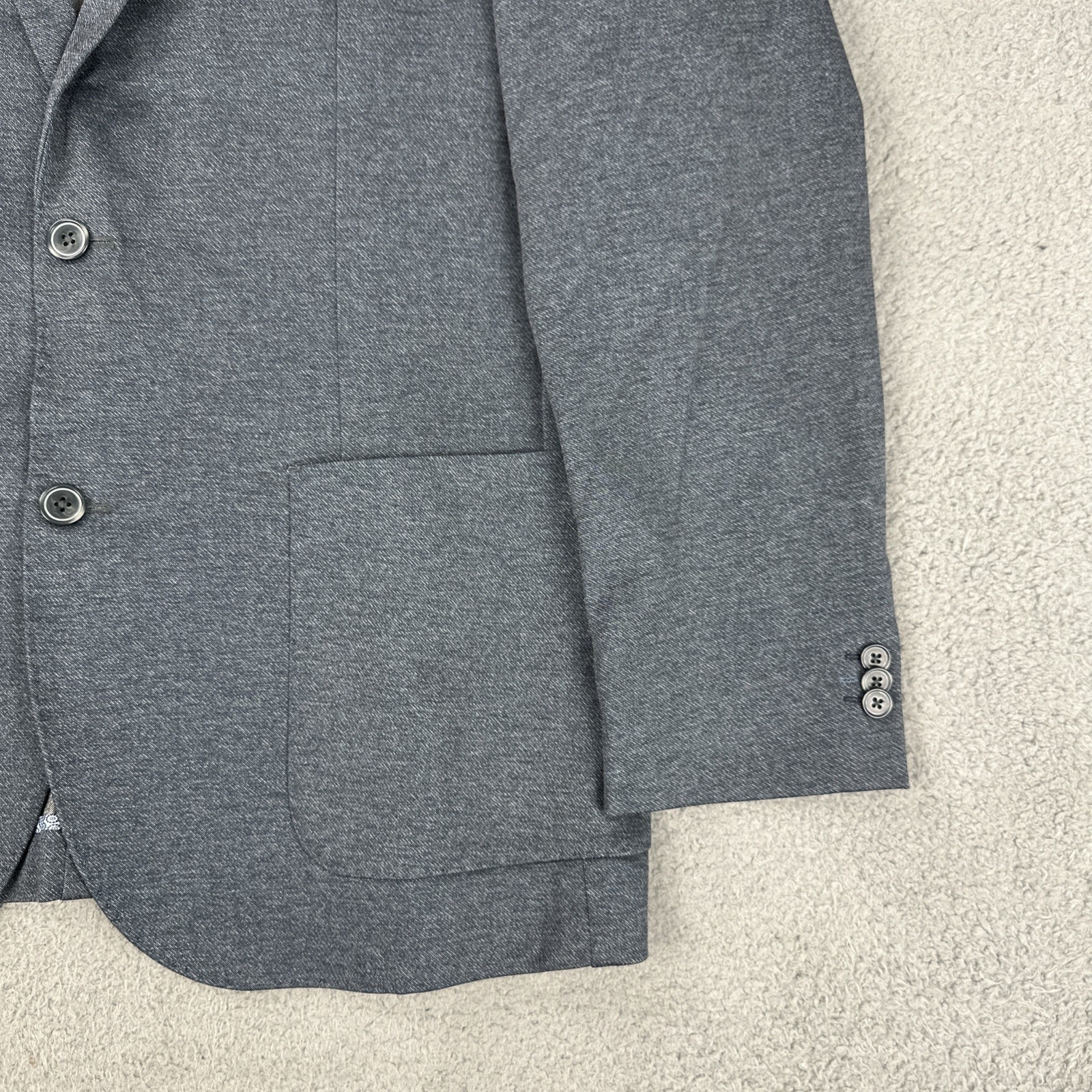 7 Diamonds Mendocino Blazer Men XL Blue 2 Button Dual Vented Stretch BLZ8303