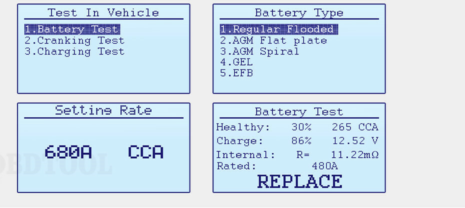 LED 12V Car Battery Load Tester Alternator Battery Analyzer Auto Diagnostic Tool