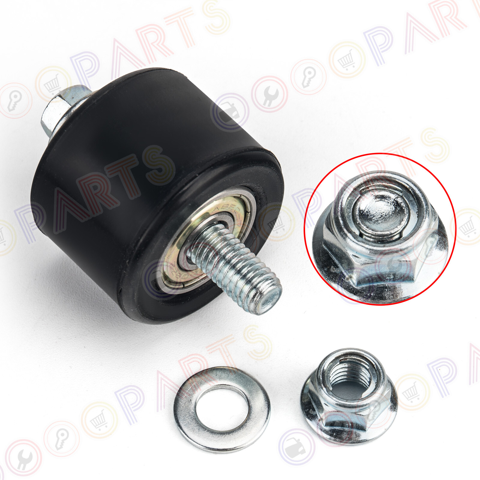 For Yamaha Warrior YFM350 RAPTOR 350 Upper & Lower Dual Bearing Chain Roller Set