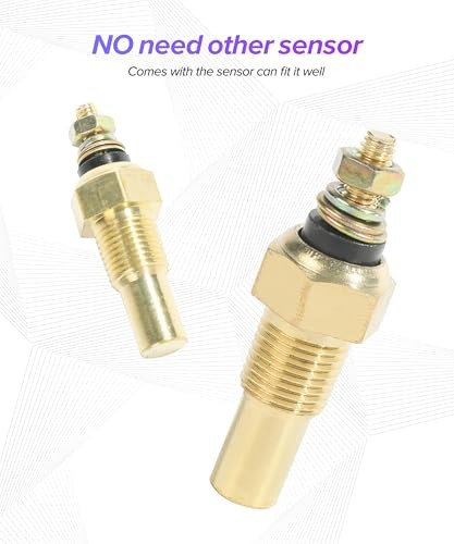 Water Temp Gauge,Car Accessories Universal 2"/52mm 12V Water Temp Meter,100