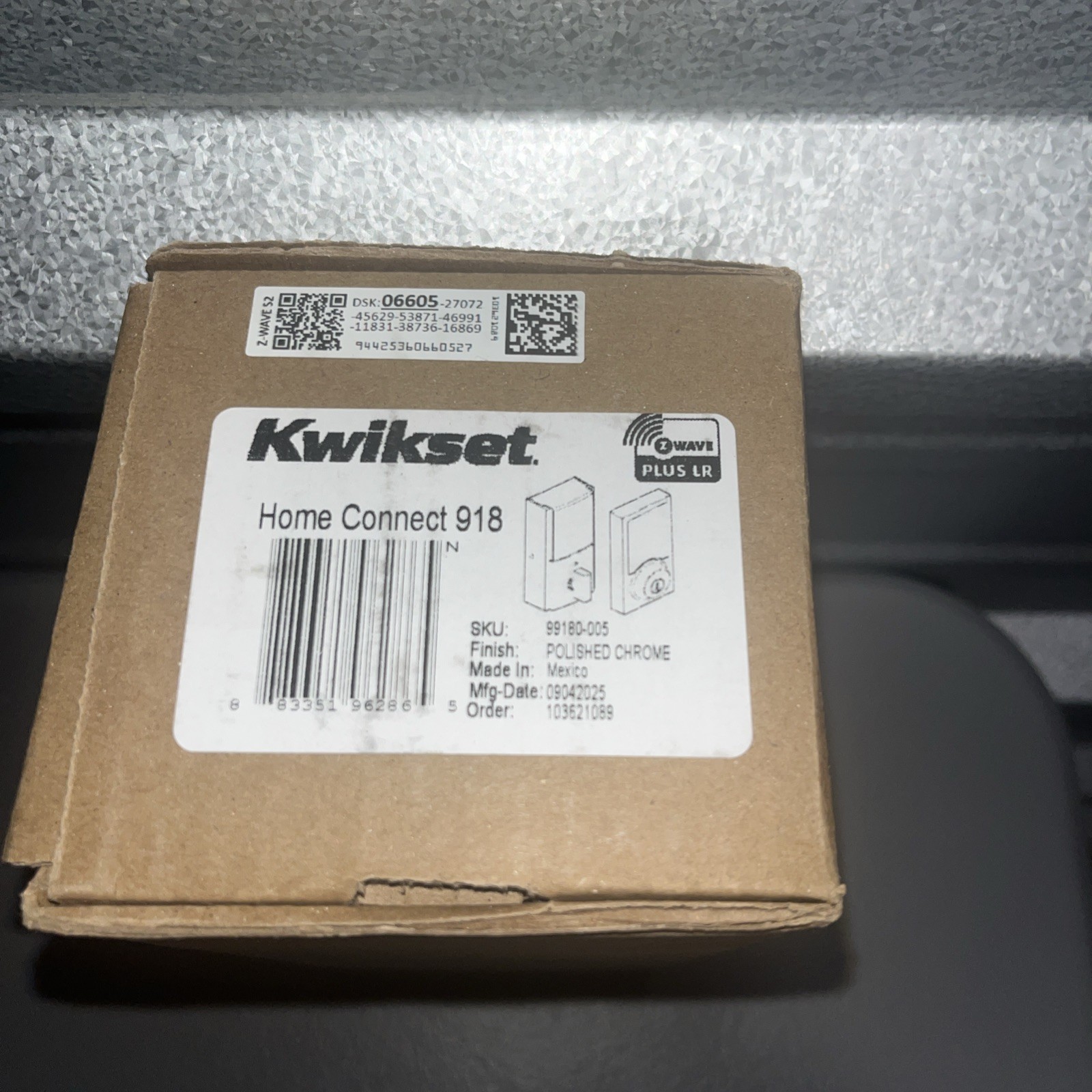 Kwikset 918CNTZW700-S Home Connect Contemporary Keyless Entry - Chrome
