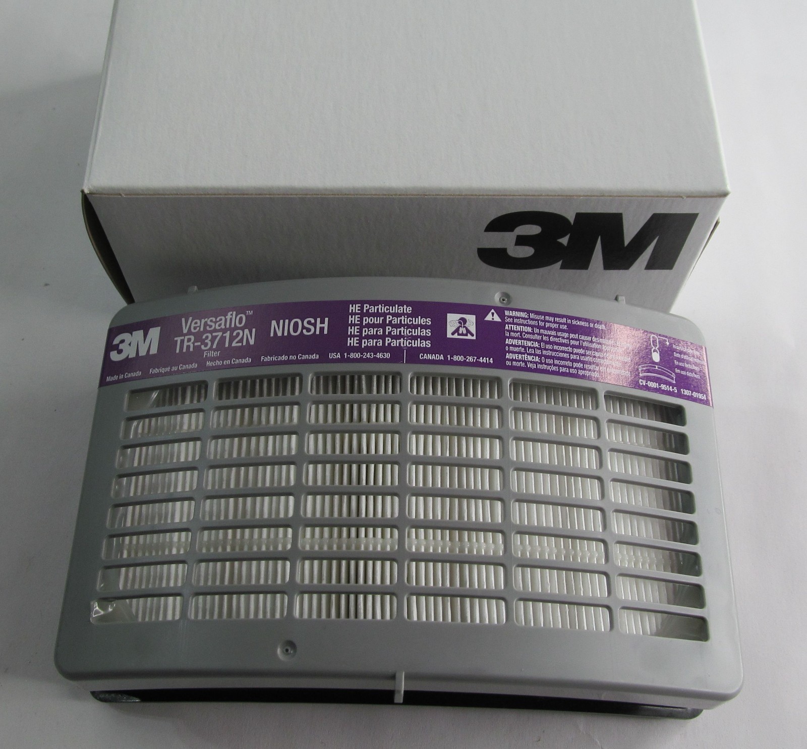 3M TR-3712N HIGH EFFICIENCY PARTICULATE FILTER VERSAFLO TR-300 SERIES PAPR 2028