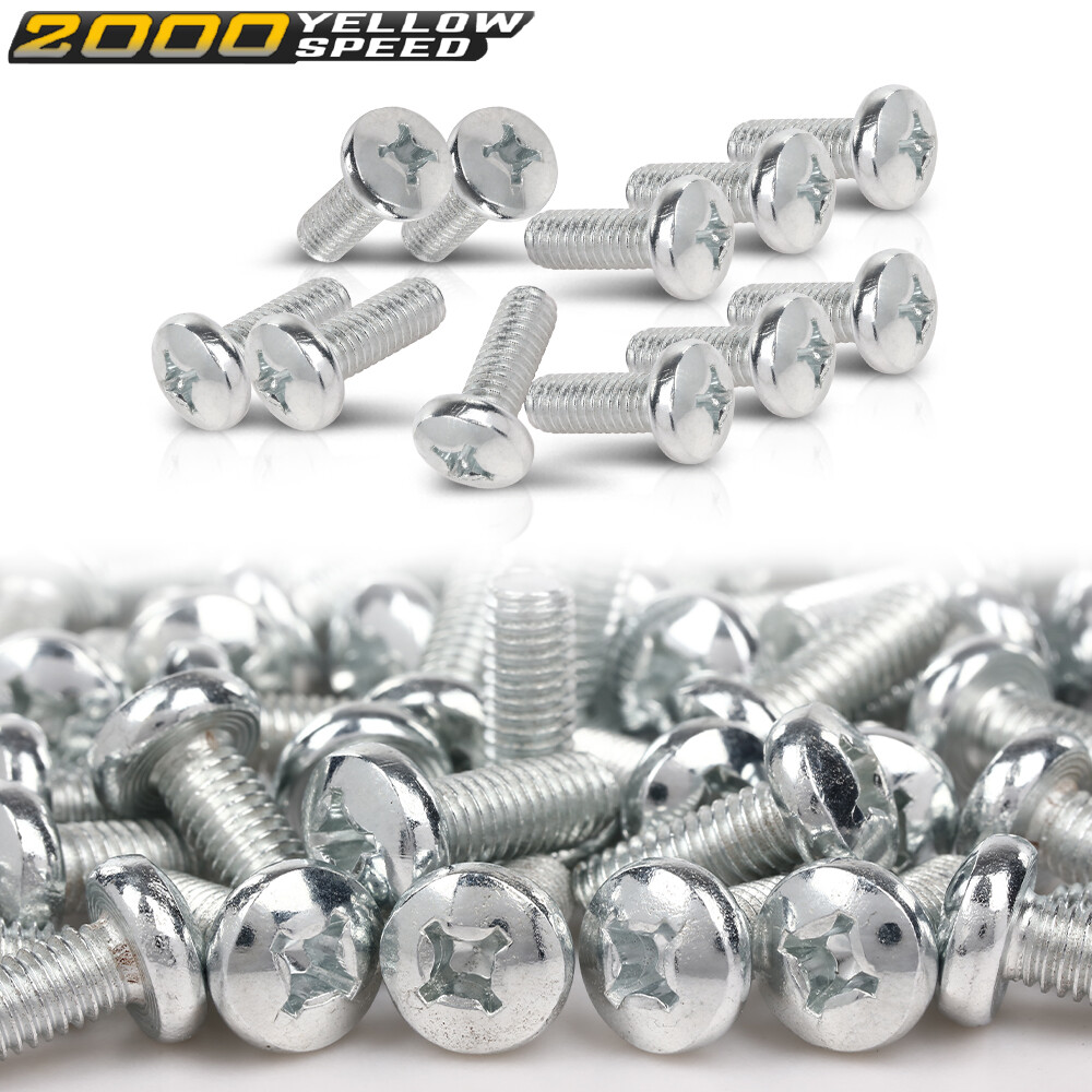 Fit For Toyota / Honda / Lexus - 100 Per Bag Silver License Plate Screws