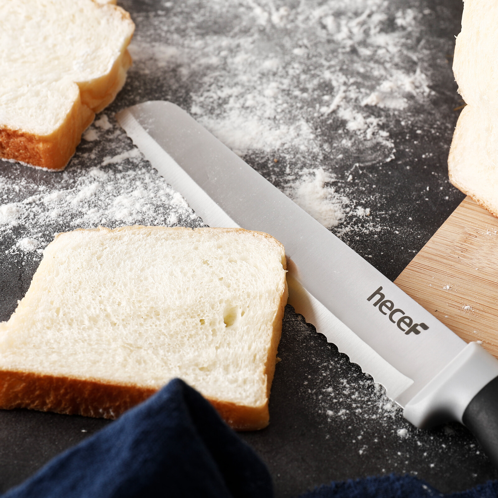 14 PCS Kitchen Knife Block Set High Carbon Stainless Steel Cutlery w/ Sharpener