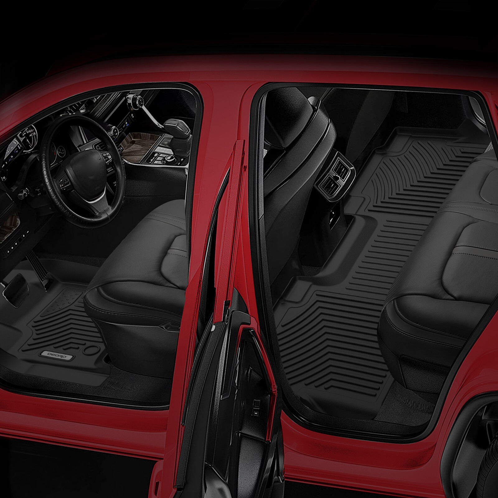 Floor Mats for 2017-2022 Ford F-250 / F-350 Super Duty Crew Cab TPE All-Weather