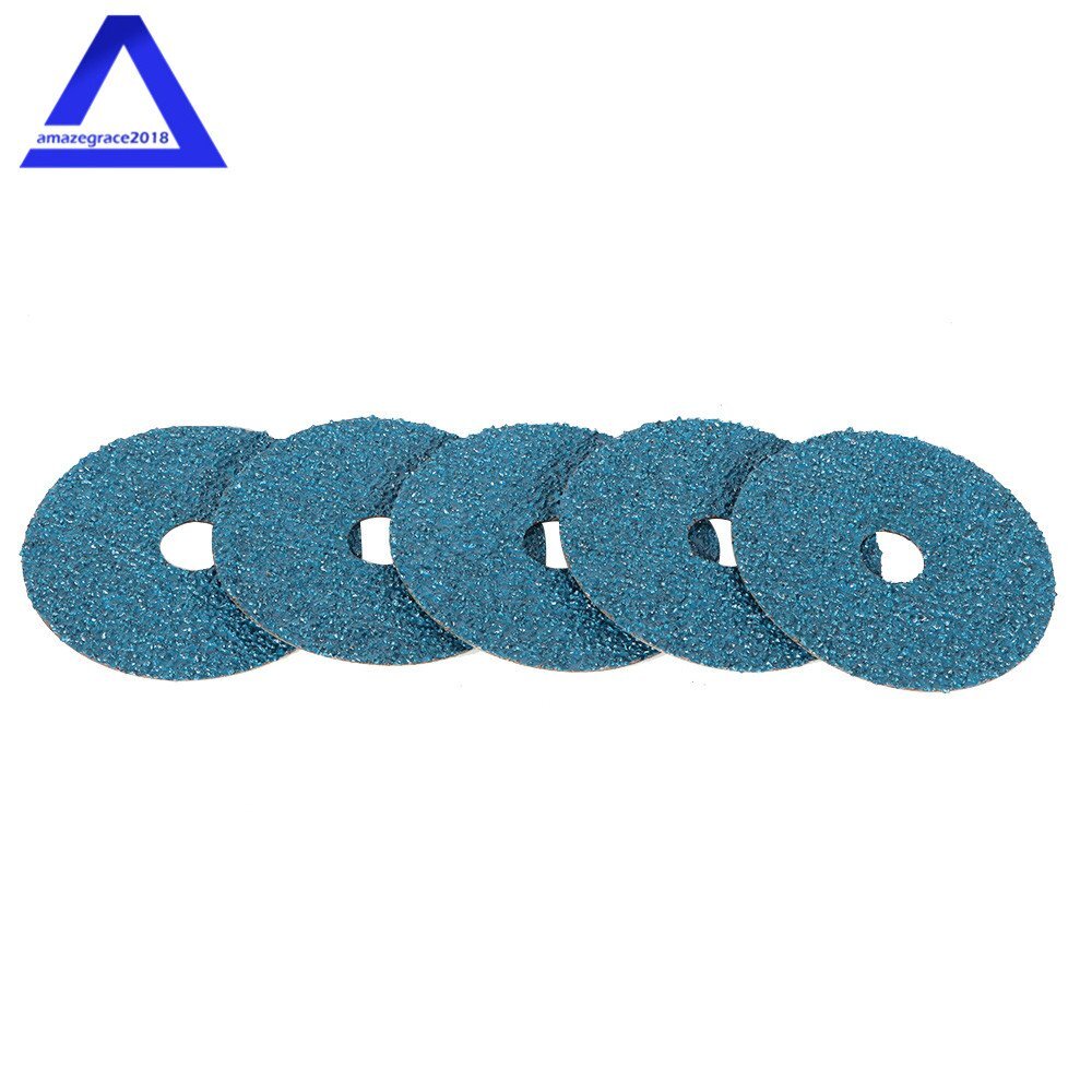 25 Pack 5" x 7/8" 24 Grit Zirconia Resin Fiber Disc Grinding and Sanding Discs