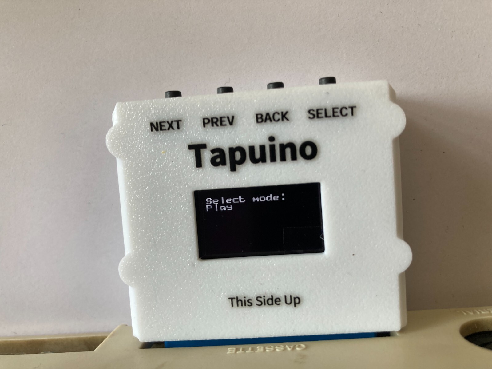 Tapuino Commodore Datasette Emulator for C64 TAP Files Powered by Cassette Port