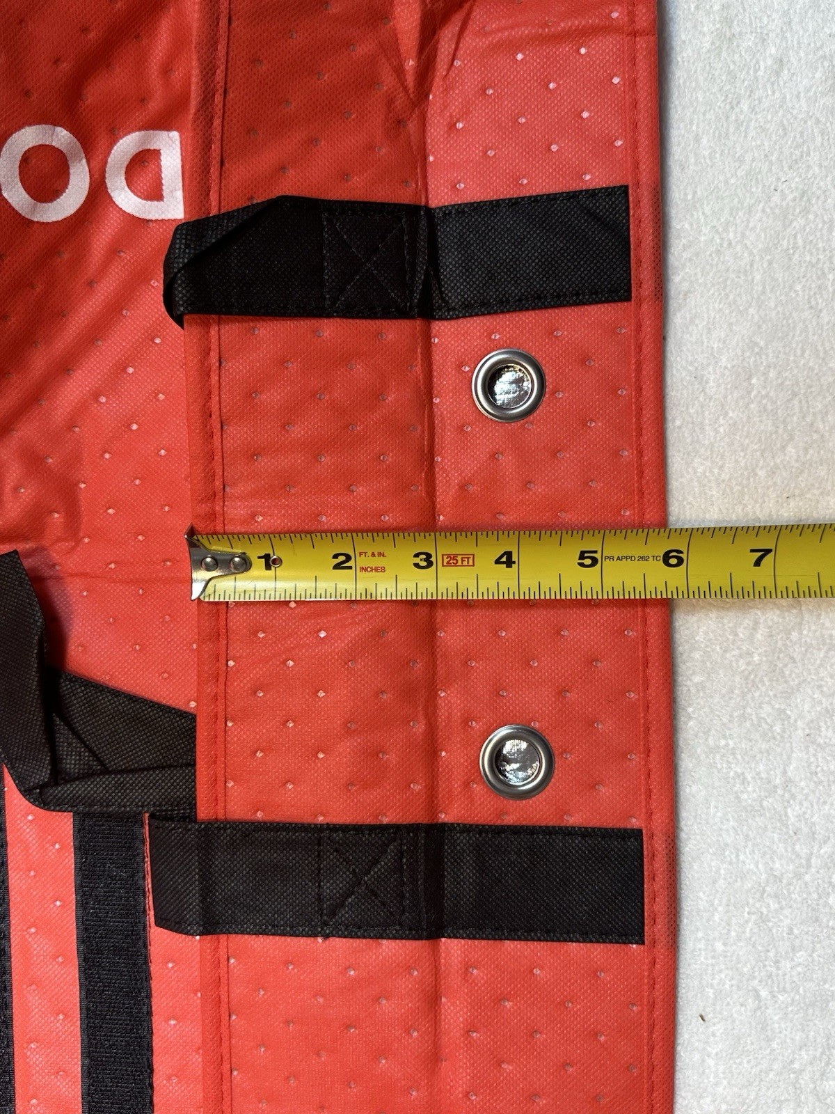 Lot of 4 ~ DOORDASH ~ Large 19x19x5 Insulated Pizza Delivery Bag / Tote ~