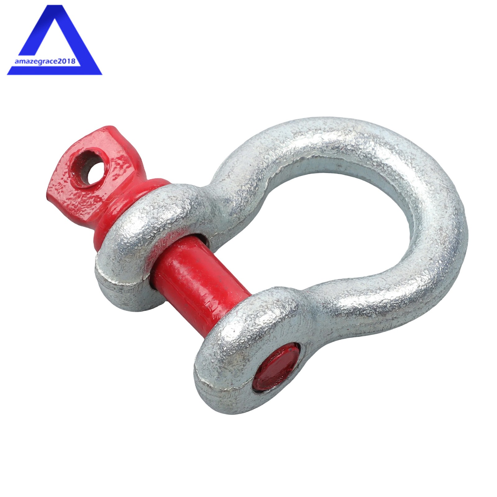 10 Pcs 3/8'' D Ring Anchor Shackles Galvanized Screw Pin Clevis Shackle WLL 1T