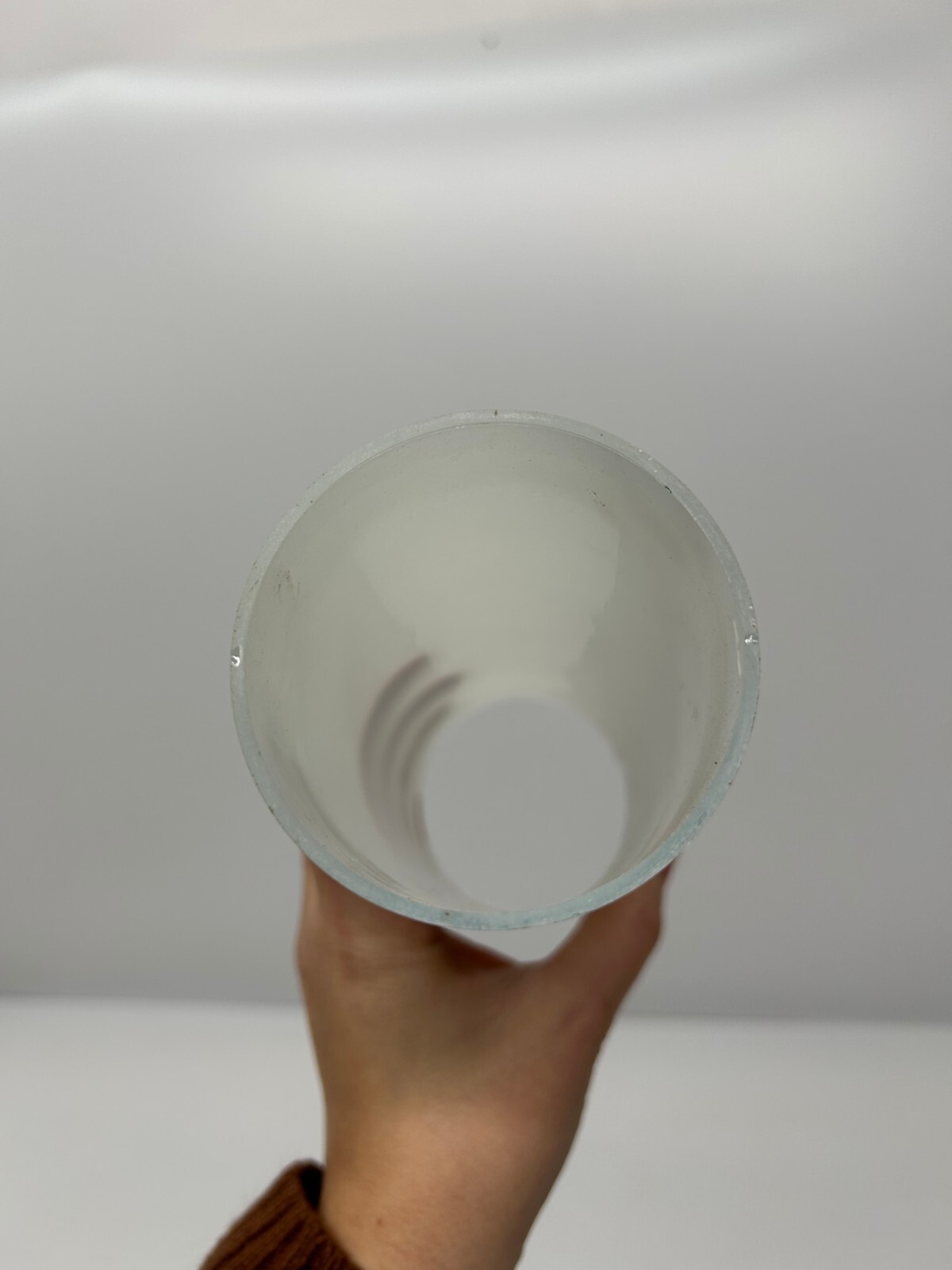 2 Vtg Lightcraft California Gold Tone Frosted Glass Wall Sconce Light Fixtures