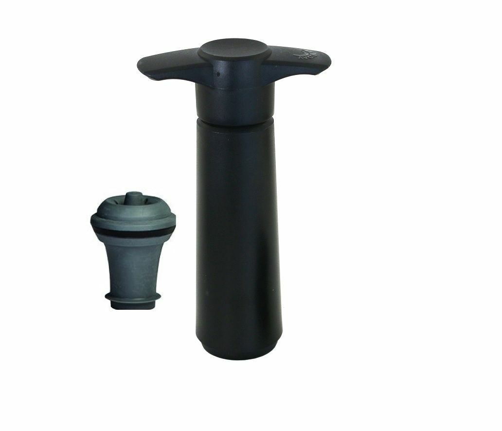 2 Piece Vacu Vin Wine Preserver VACUUM CORK BAR KIT Pump & Bottle Stopper
