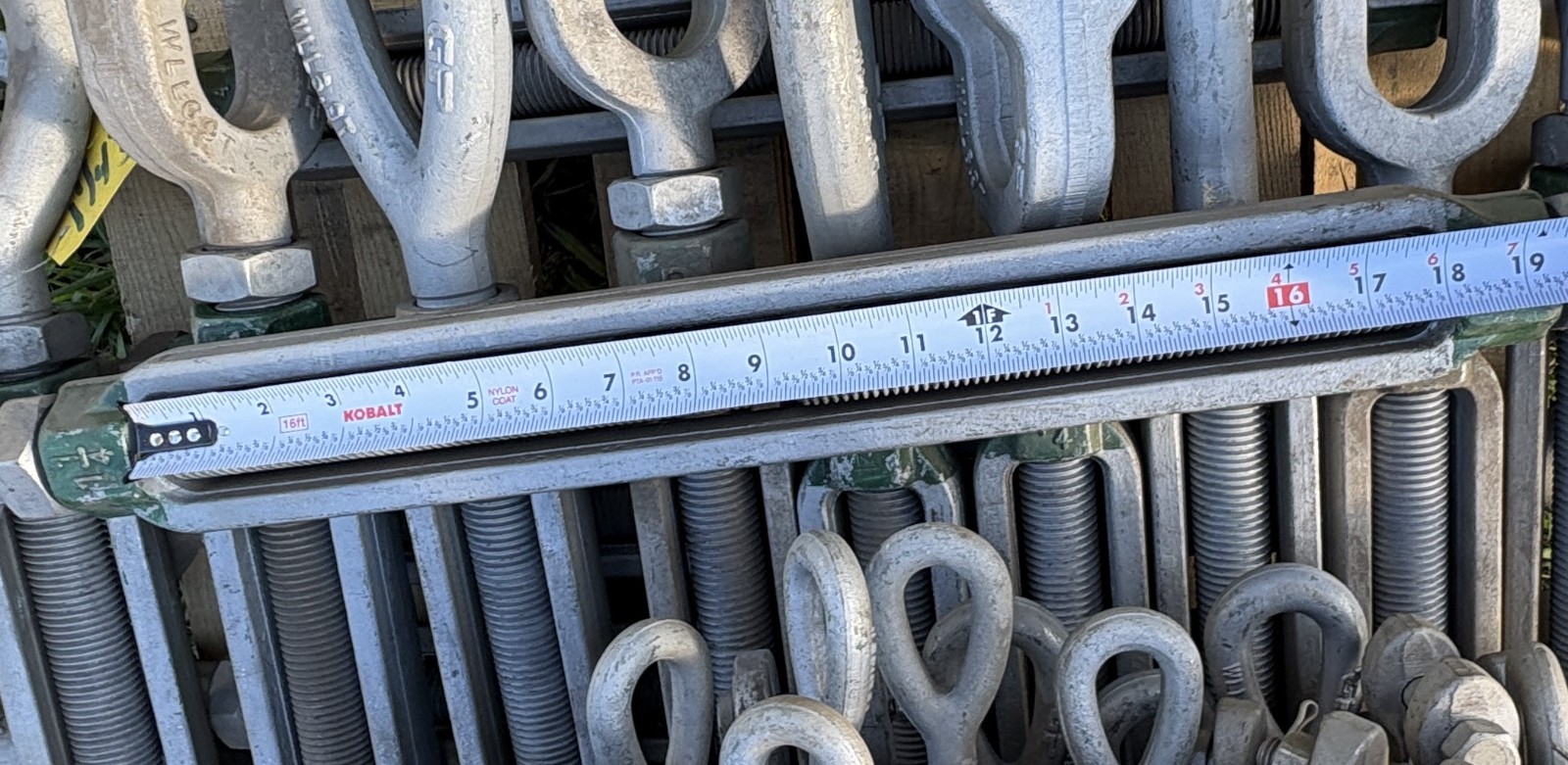 Green Pin Turnbuckle 1 ¼” x 18” GP WLL 6.9T, G-6315 eye-jaw end-fitting 6.9 Ton