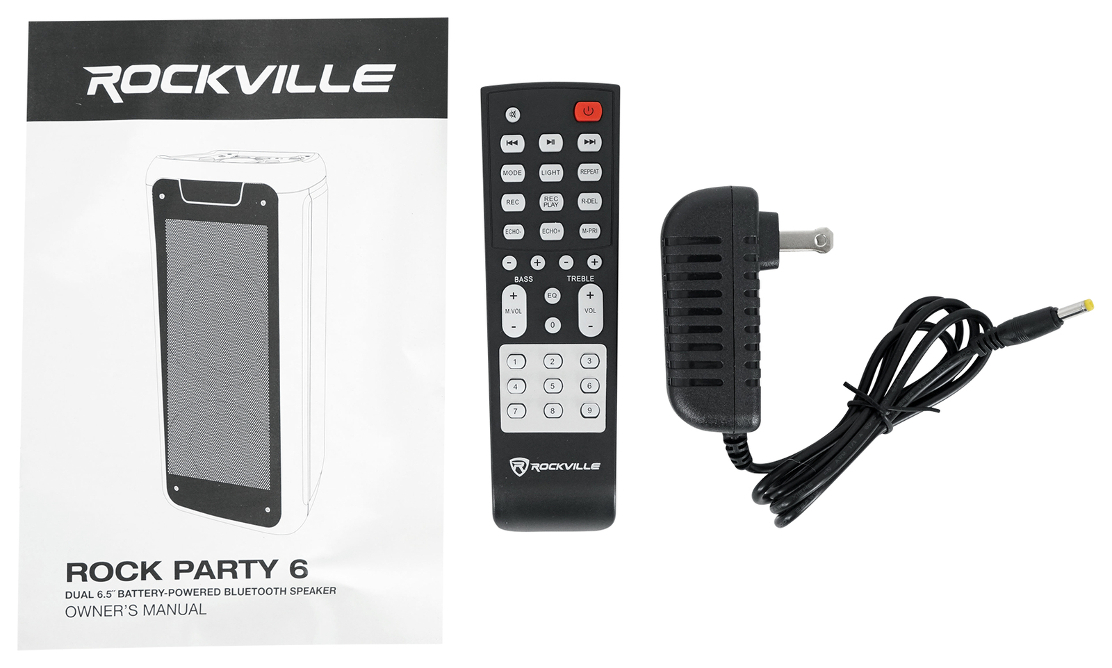 Rockville ROCK PARTY 6 Dual 6.5" Battery Powered Home/Portable Bluetooth Speaker