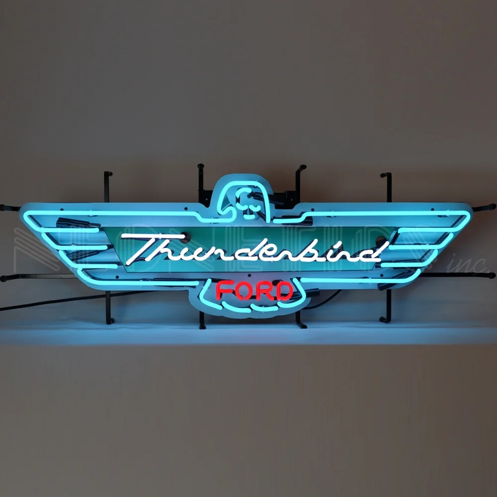 Neonetics - 5TBIRD Ford Thunderbird Neon Sign With Backing