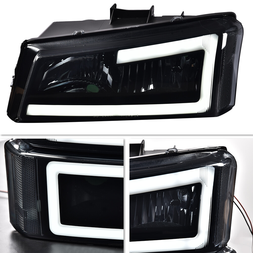 Fit For 03-07 Silverado New LED DRL Headlight Bumper Lamp & Tail Light