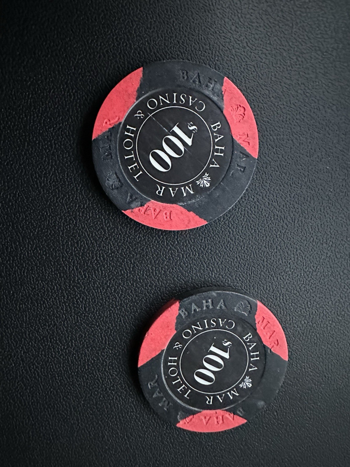 2x Baha Mar Casino $100 Chips - Nassau Bahamas