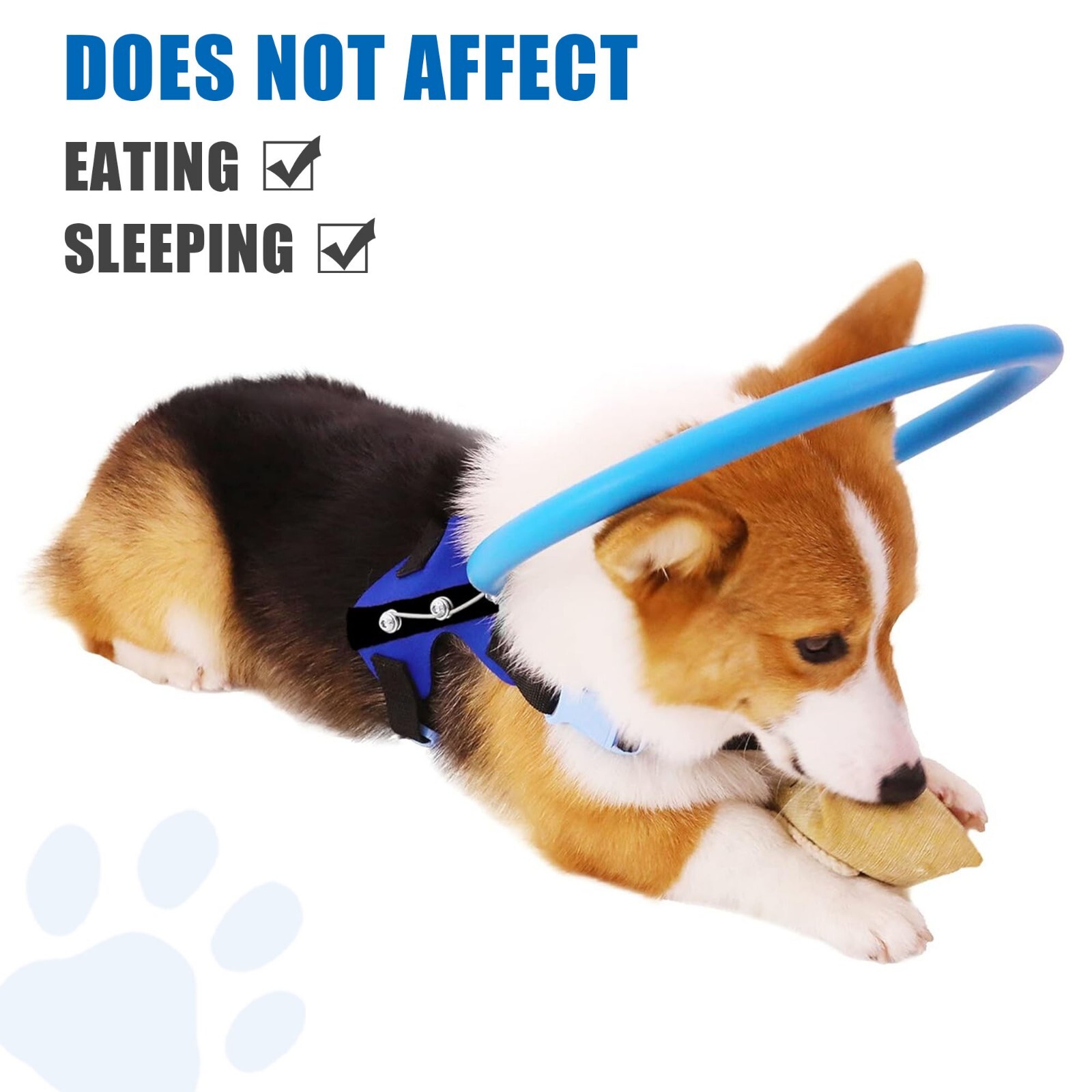 Blind Dog Protective Halo Dog Harness Collar,Confidence Building Harness Guiding