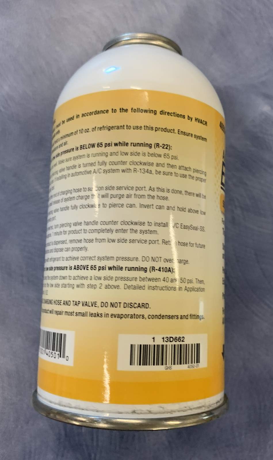NU-CALGON A/C EASYSEAL SS 2.5oz CAN (TREATS FRACTIONAL UP TO 1.5 TON) 4050-01