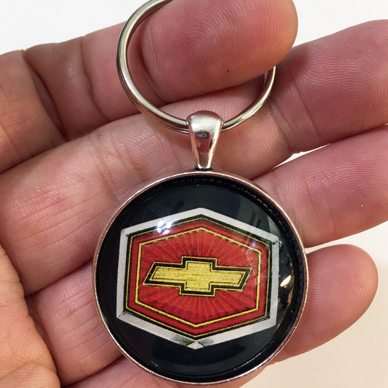 1980-1987 Chevy El Camino Malibu Header Panel Hood Emblem 1.2" Diameter Keychain