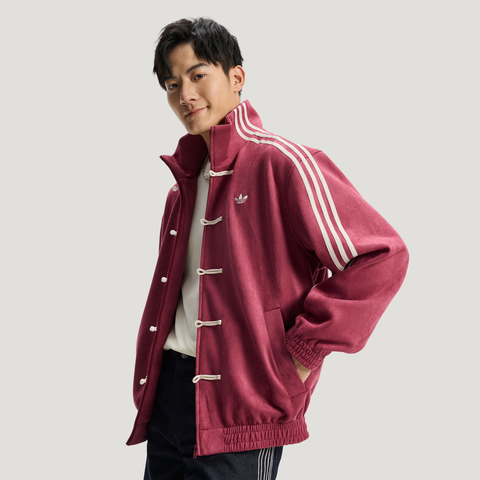 Adidas ORIGINALS CTT Chinese Jacket Red Unisex NEW RARE LIMITED EDITION Size L