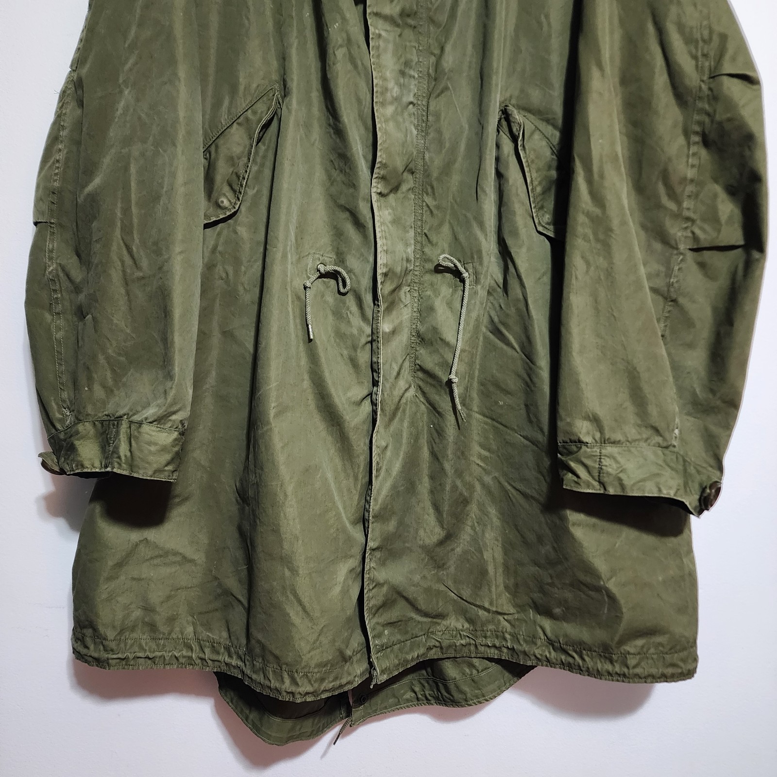 Vtg US Army M-1951 Fishtail Parka Shell Hudson Garment Co 1952 Korean War M51