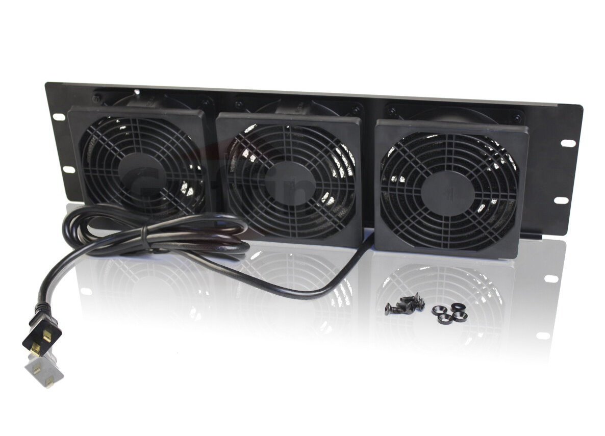 GRIFFIN 2x Rack Mount Fan Cool System Panels | Audio Equipment Gear Network IT