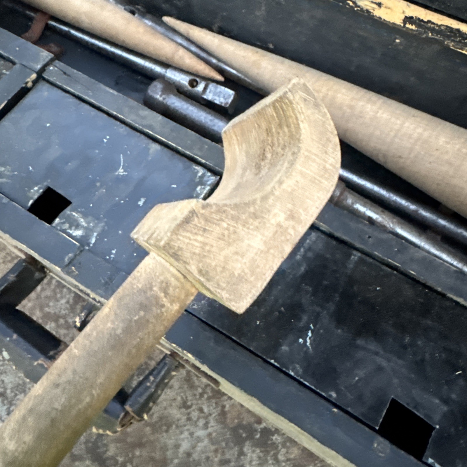 Vintage Sailor's Wood and Steel Rope Repair Fid Very Old and Heavy Nautical