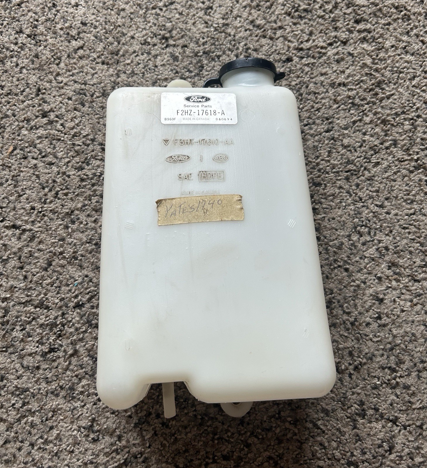 Ford F2HZ-17618-A F3HT-17610-AA Genuine OEM Windshield Washer Fluid Reservoir