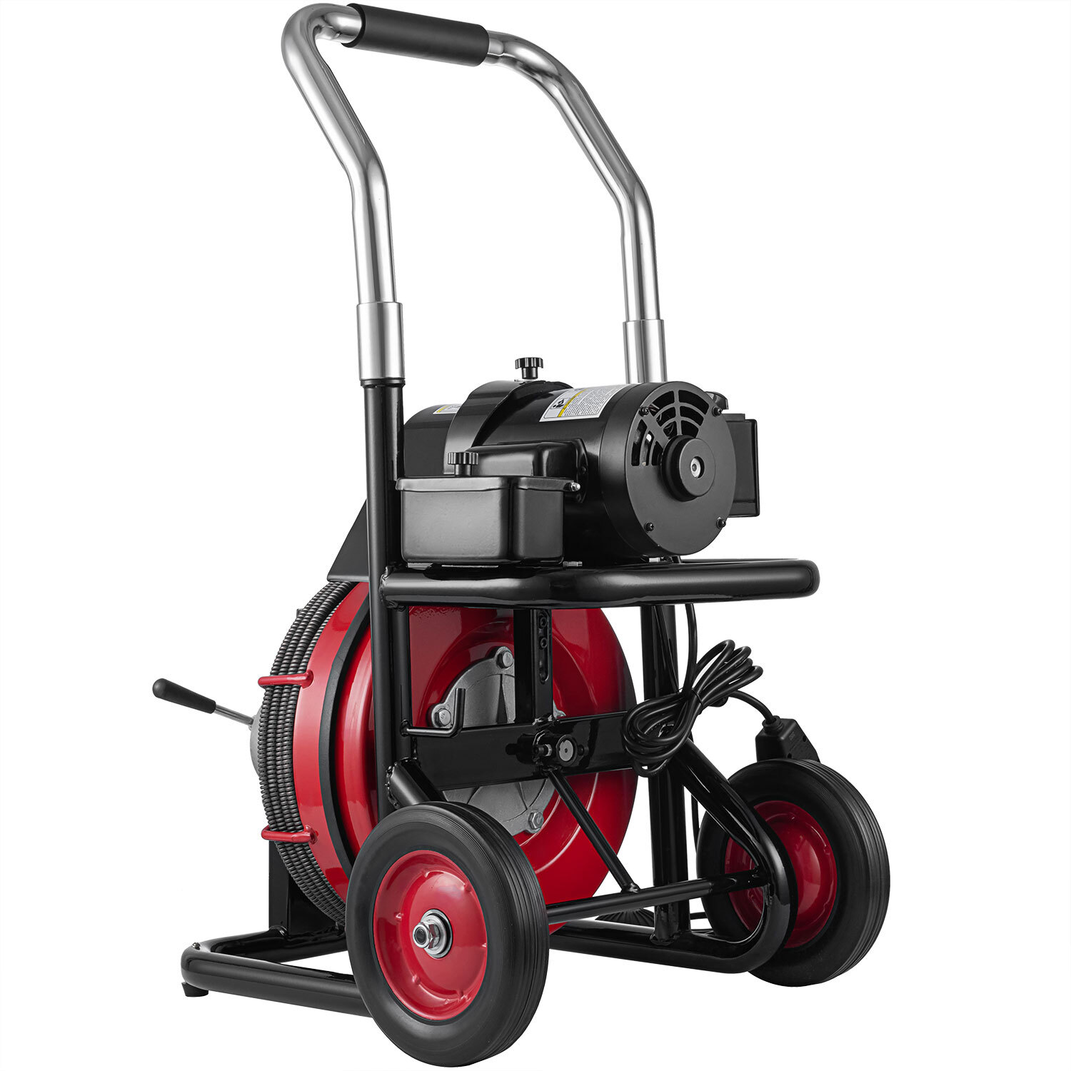 Auto Feed Drain Auger Cleaner Electric 100' x 1/2" Sewer Snake Cleaning Machine