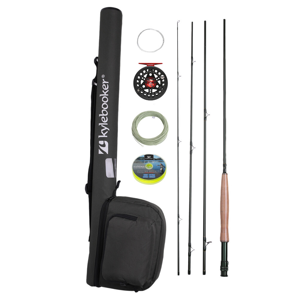 Kylebooker Fly Fishing Rod & Reel Combo Fly Line Backing Kit