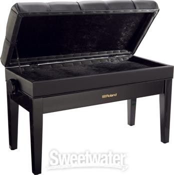 Roland RPB-D500PE Adjustable Duet Piano Bench - Polished Ebony