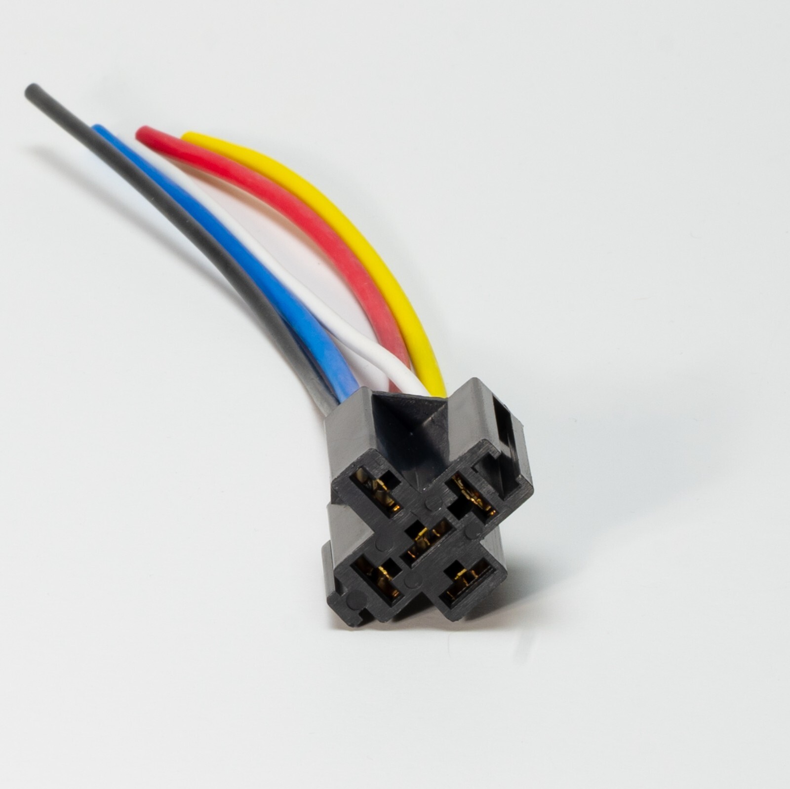 QTY1 CAR RELAY +(1) 5 PIN SOCKET 12V VOLT DC 40A WEATHERPROOF & WATERPROOF SPDT