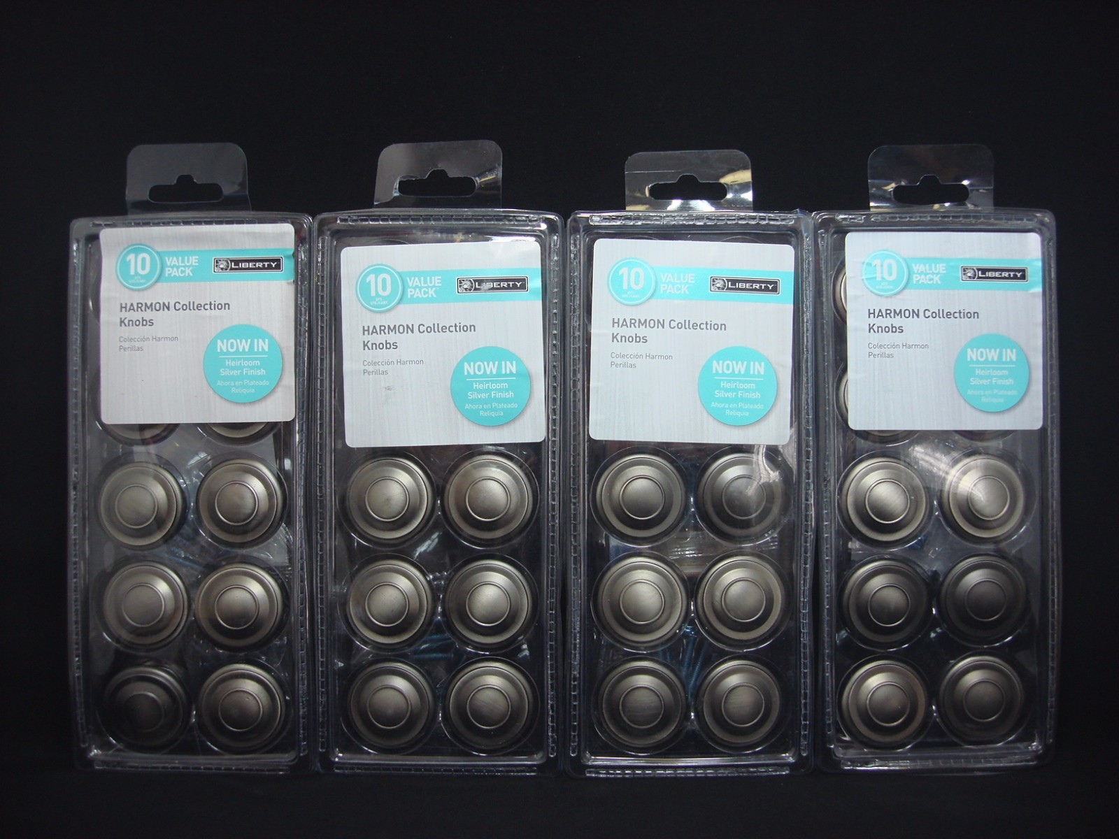 40 Liberty Harmon Collection 1 3/8" Knobs Heirloom Silver Finish Knob