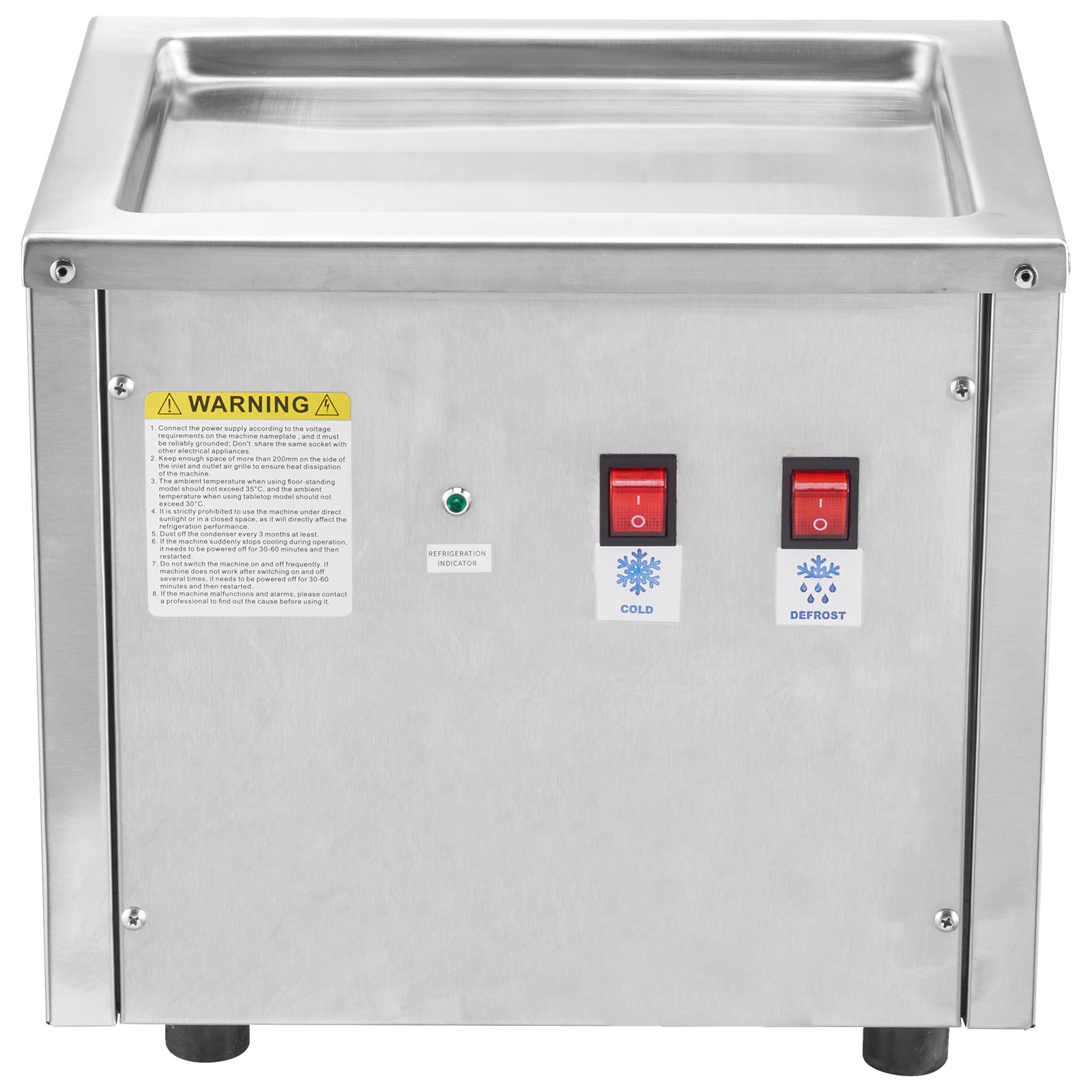 Fried Ice Cream Roll Machine Ice Roll Maker 11"x9.5" Pan Yogurt Roll Maker