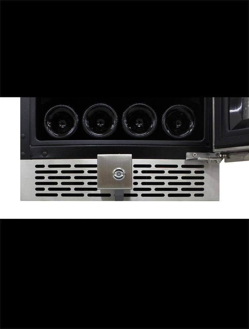 VinoTemp 19 Bottle Outdoor Dual-Zone Wine and Beverage Cooler