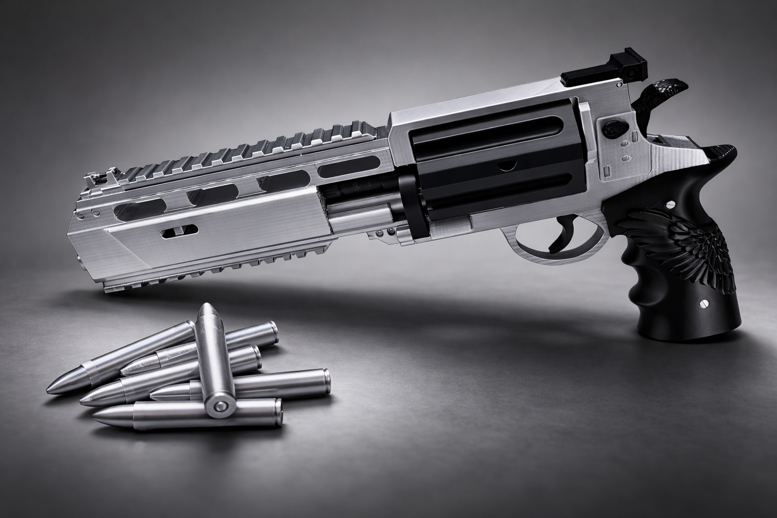 Resident Evil Leon Requiem Revolver 3D Printed Cosplay Prop Replica