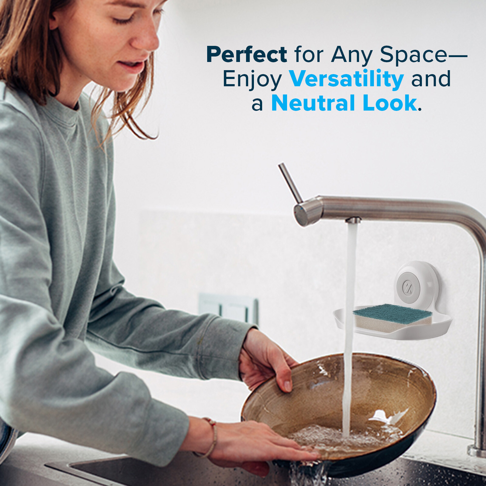 SlipX Solutions Patented Strong Hold Soap Saver, Suction Cup Soap Holder