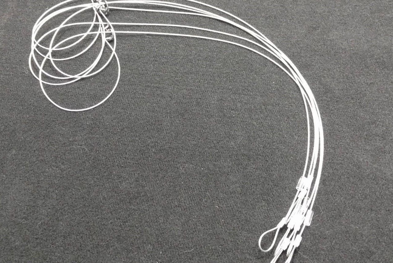 6 SURVIVAL SNARES LOADED RABBIT SNARES SMALL GAME 36" 1/16 SURVIVAL RABBIT SNARE