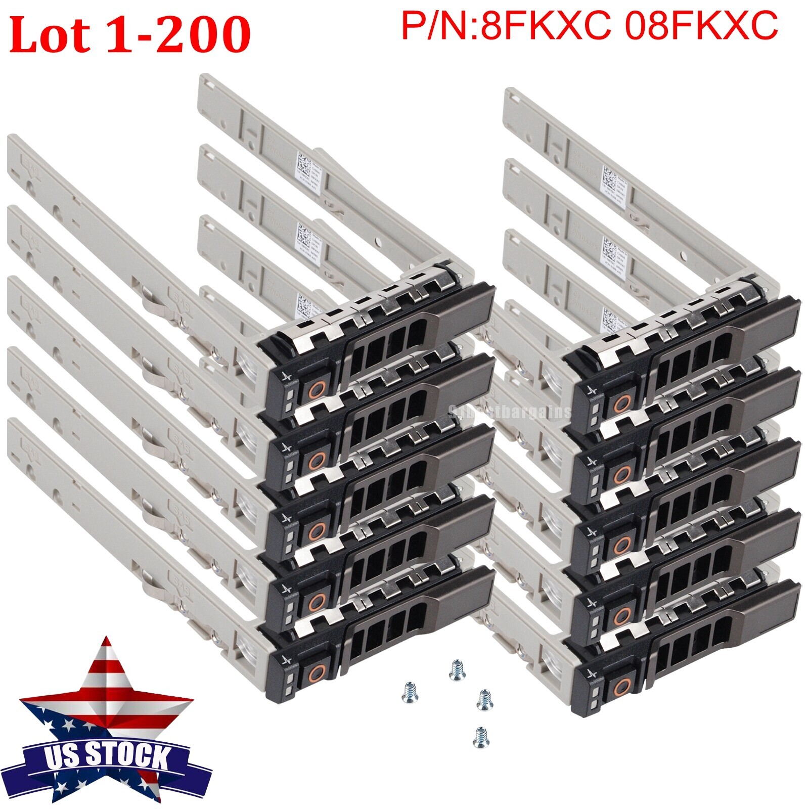 Lot 2.5" 8FKXC Drive Caddy For Dell PowerEdge R430 R630 R730 R730xd T630 MD1220