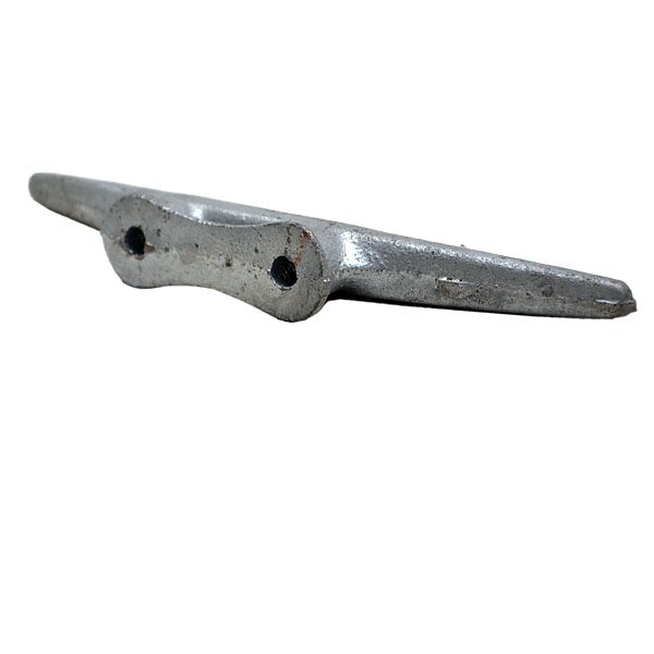 Attwood Boat Dock Cleat DC1102 | Silver Cast Iron 10 Inch (Set of 2)