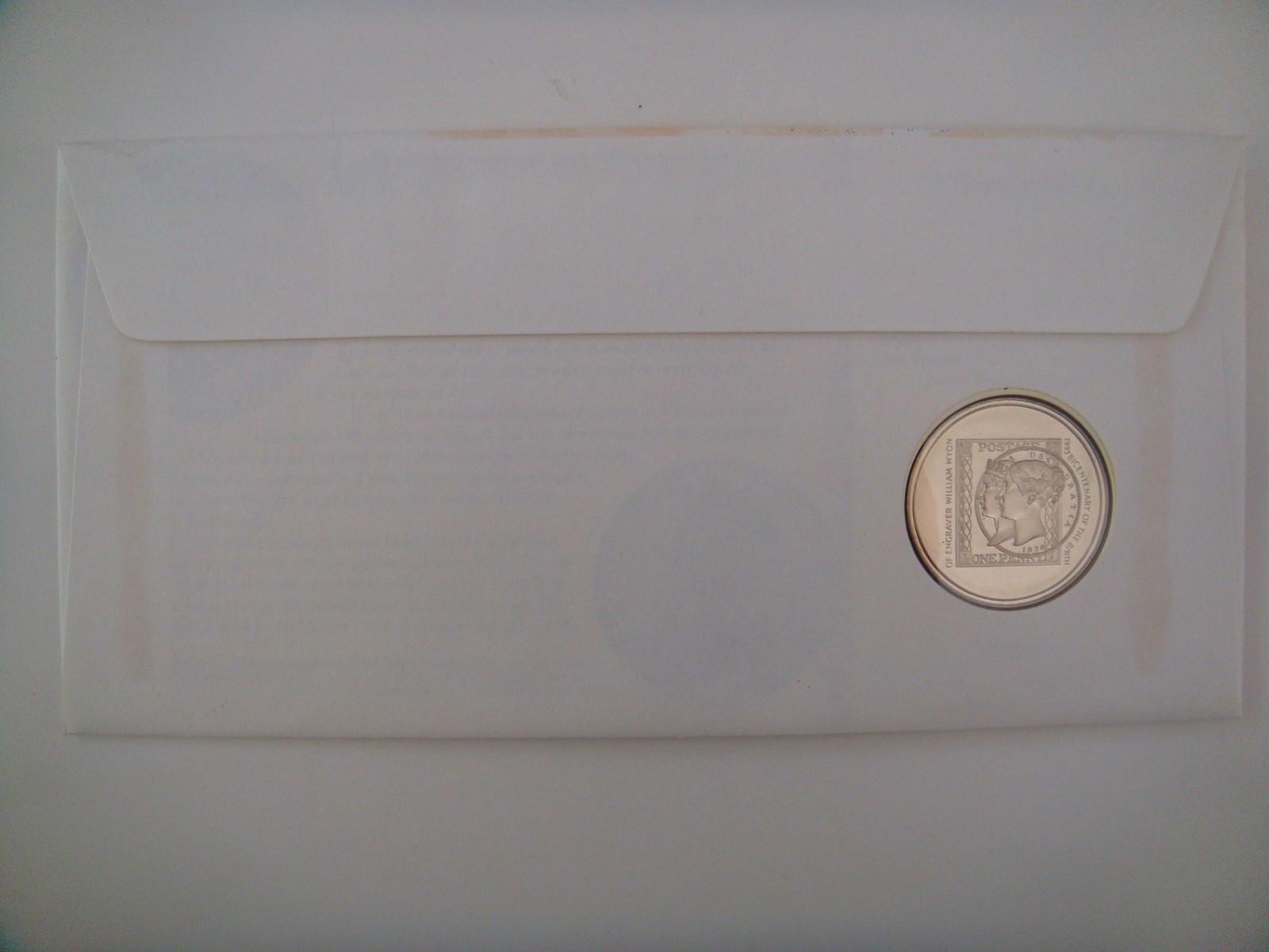 1995 Royal Mint William Wyon Bicentenary Medal Coin And Cover