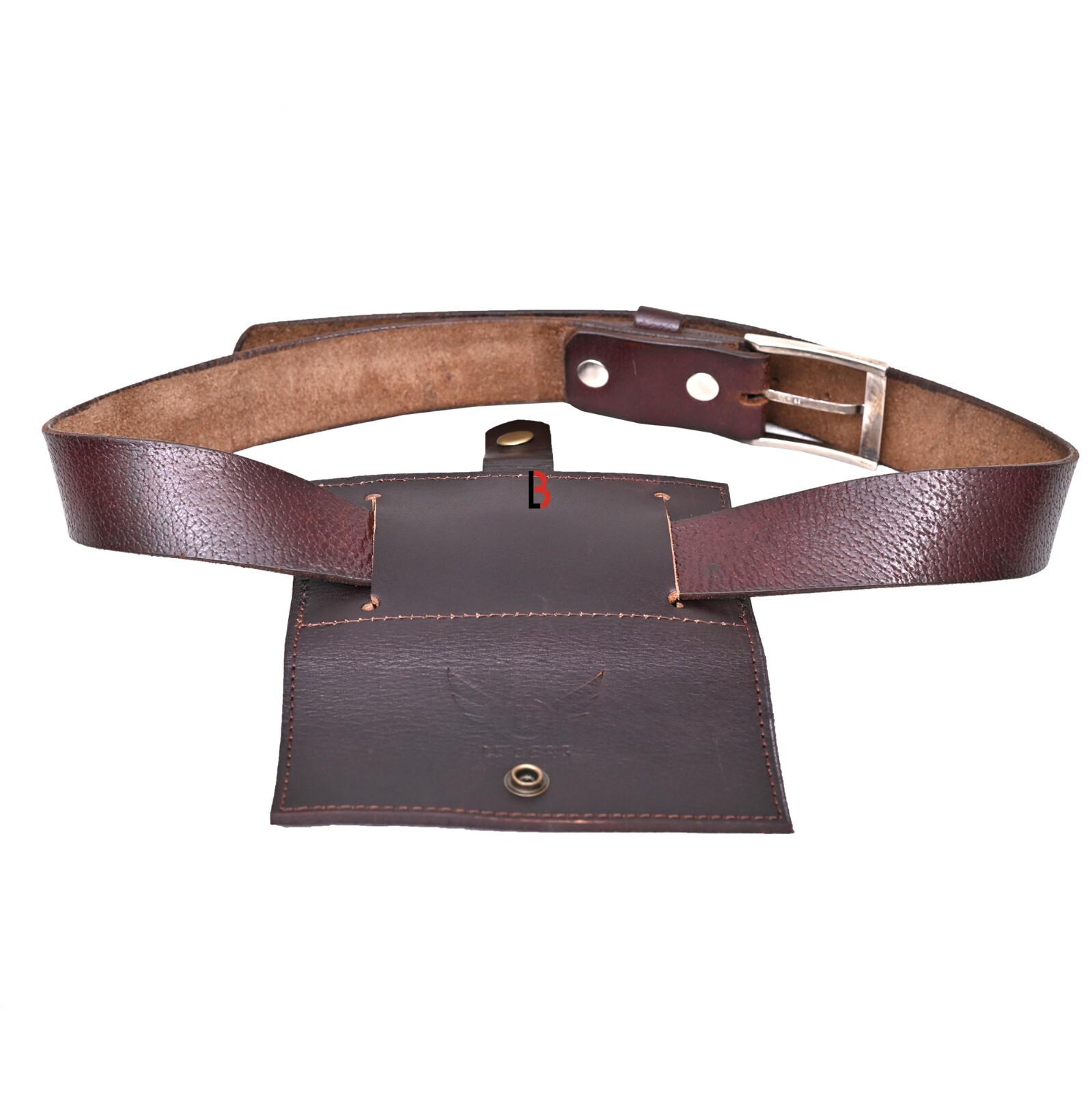 Cowhide Leather Rifle Cartridge Holder Ammo Wallet for 8 Shells 308